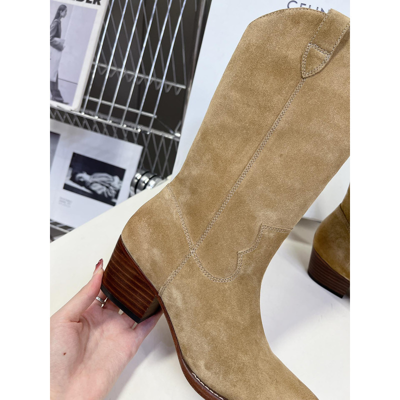 Ce**e suede boot in brown
