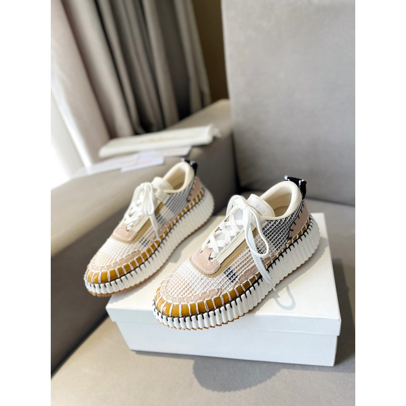 Chloe Nama Sneakers Beige