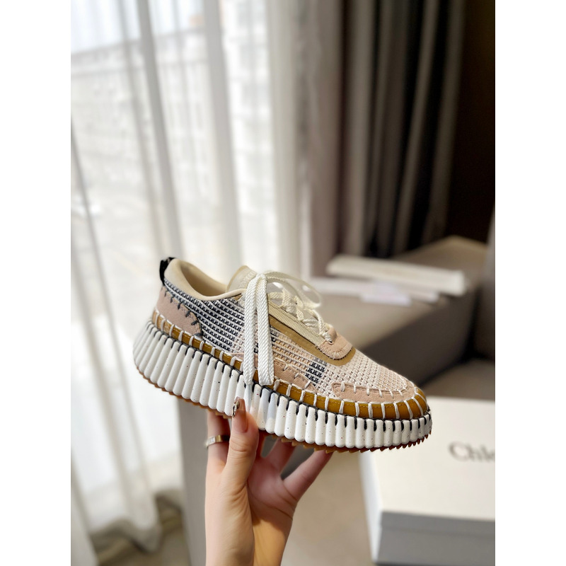 Chloe Nama Sneakers Beige