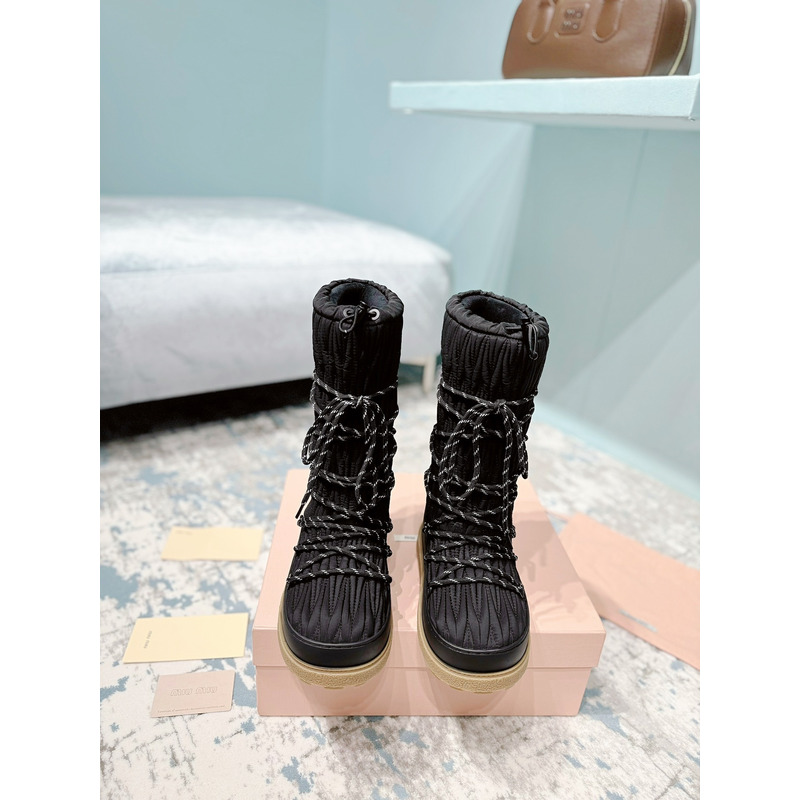 Miu Miu Snow Boots Black