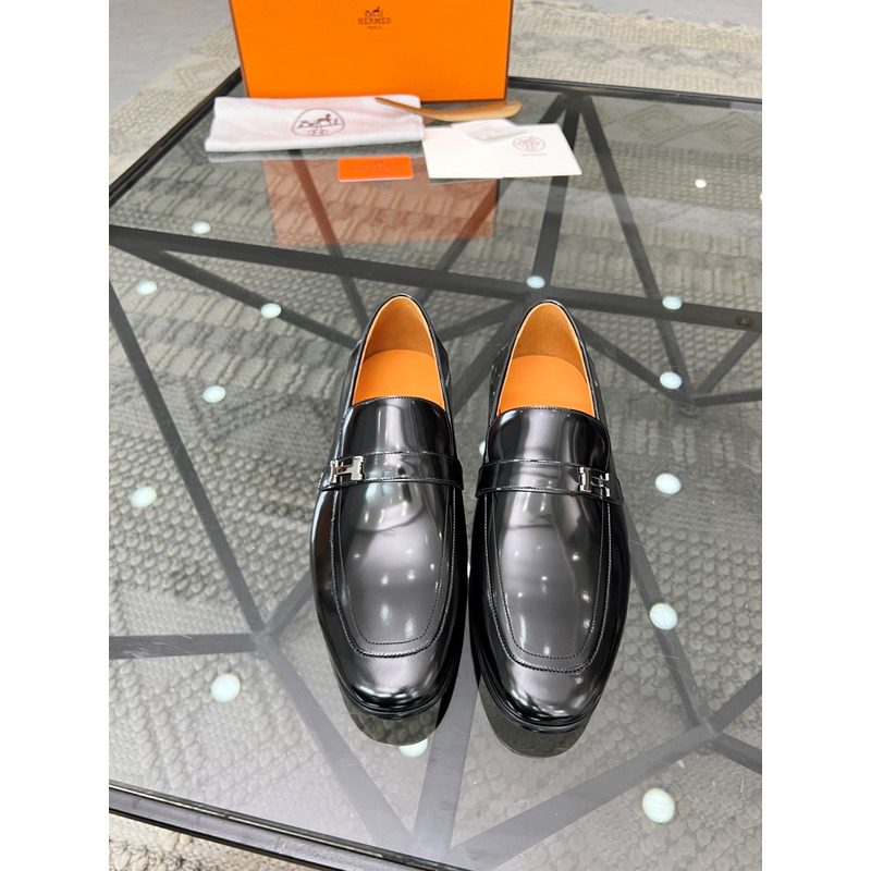 hermès paris loafer smooth surF**e black