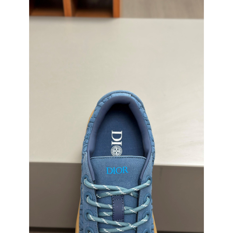 D*or and stone island b33 sneaker blue and brown