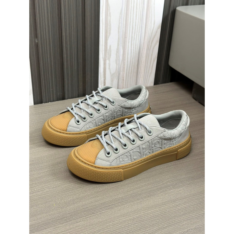 D*or and stone island b33 sneaker sliver and brown