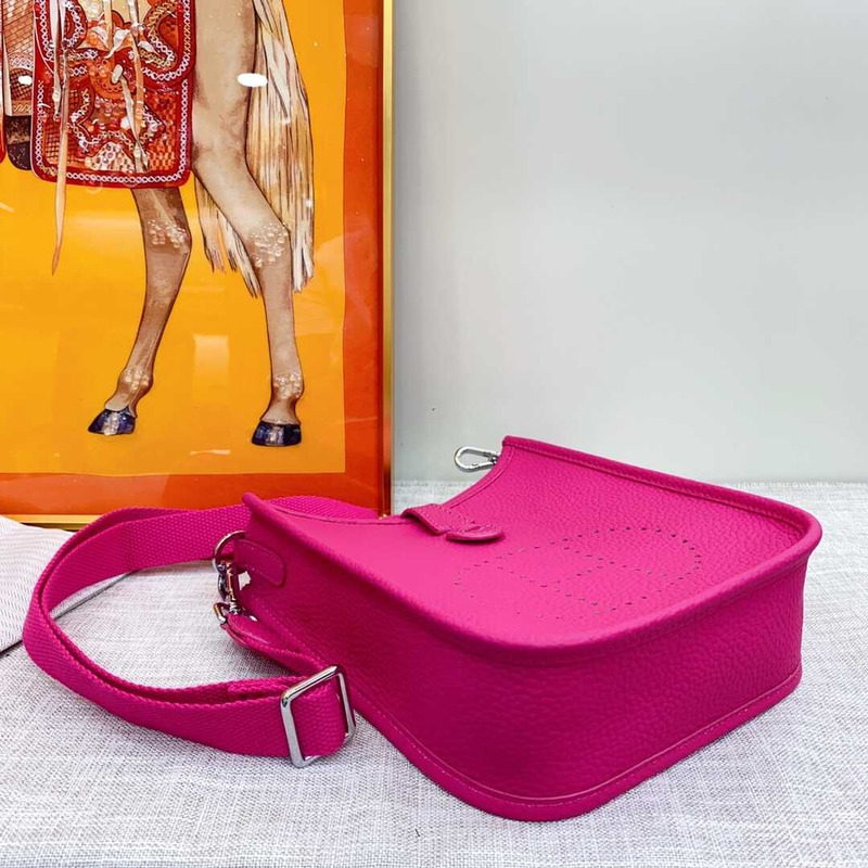 H**mes mini evelyne shoulder bag hot pink