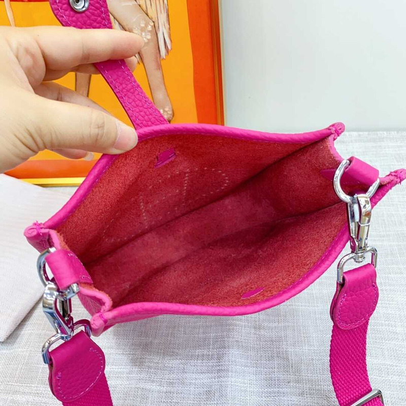 H**mes mini evelyne shoulder bag hot pink
