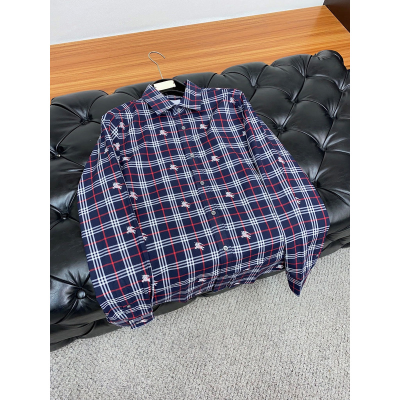 B**rry long sleeves shirt navy blue