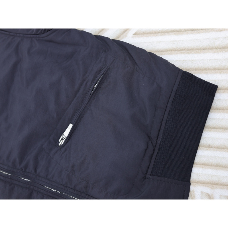 D*or x stone island habotai silk blend bomber jacket black