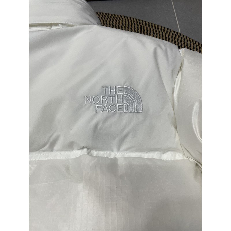 the n0*h F**e nuptse down jacket white