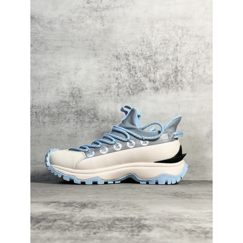 Moncler Trailgrip Lite2 Logo Print Ripstop And Rubber Sneakers Blue