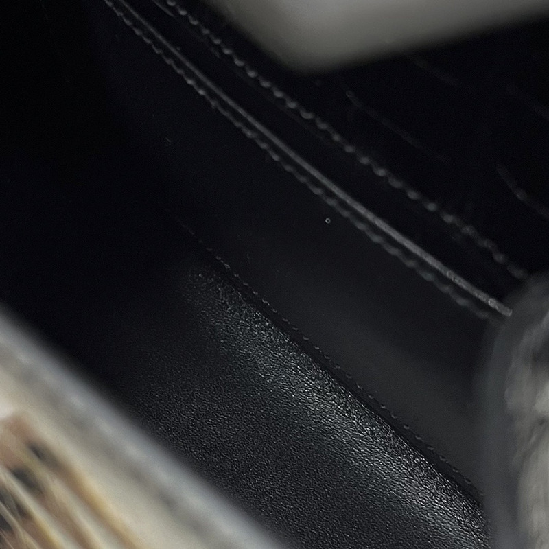 Hermès Kelly Pochette Shiny Alligator In Black