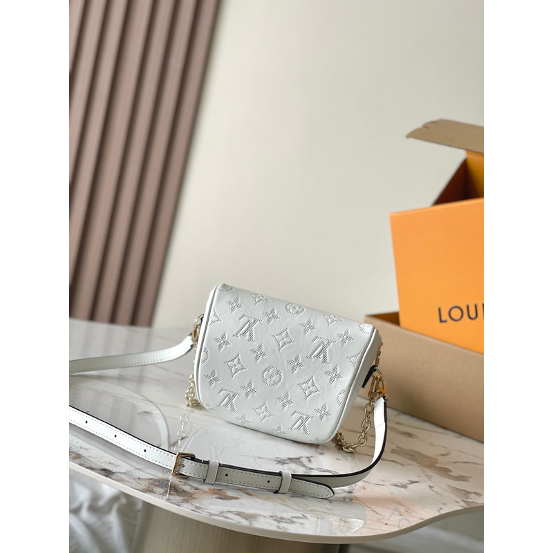 l**is V*t*n mini bumbag in white