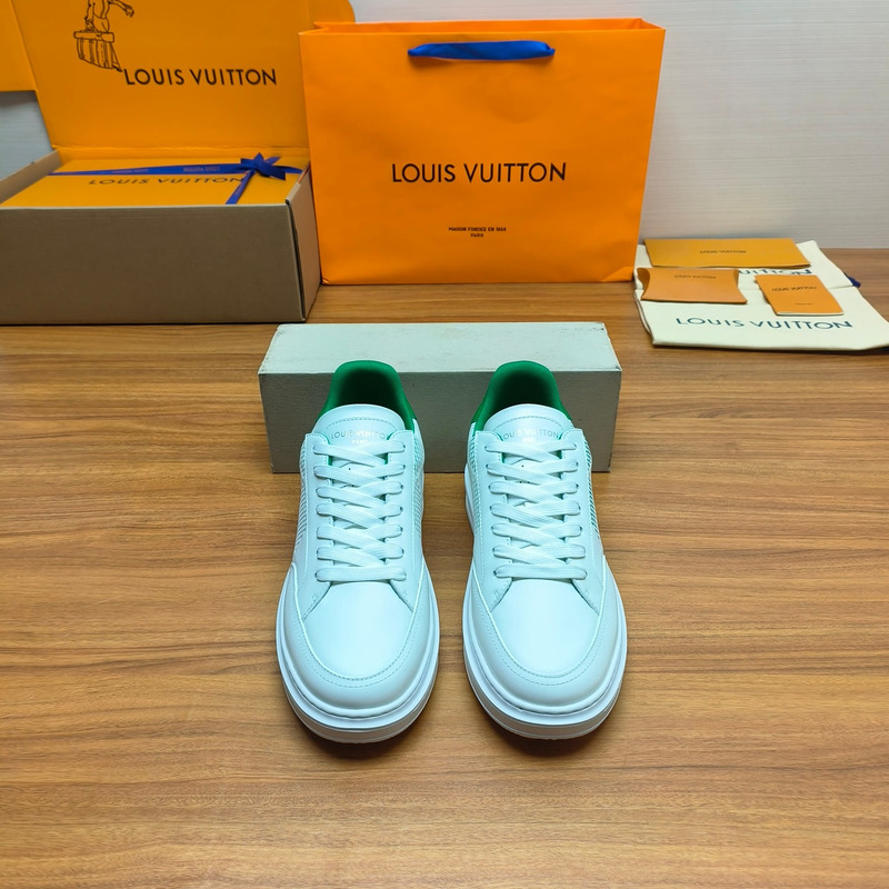 l**is V*t*n beverly hills sneaker white&green