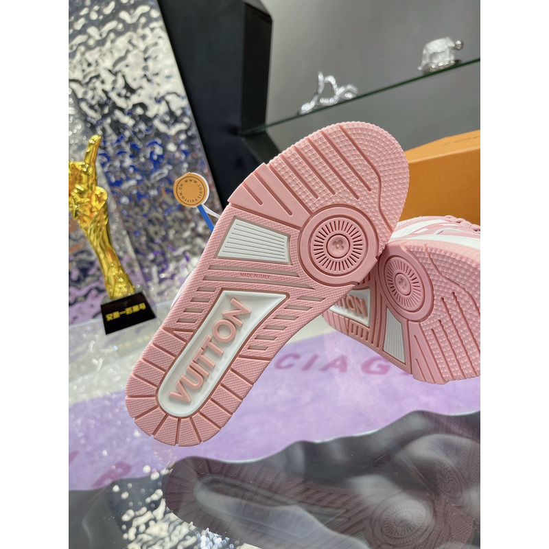l**is V*t*n trainer sneaker pink and white