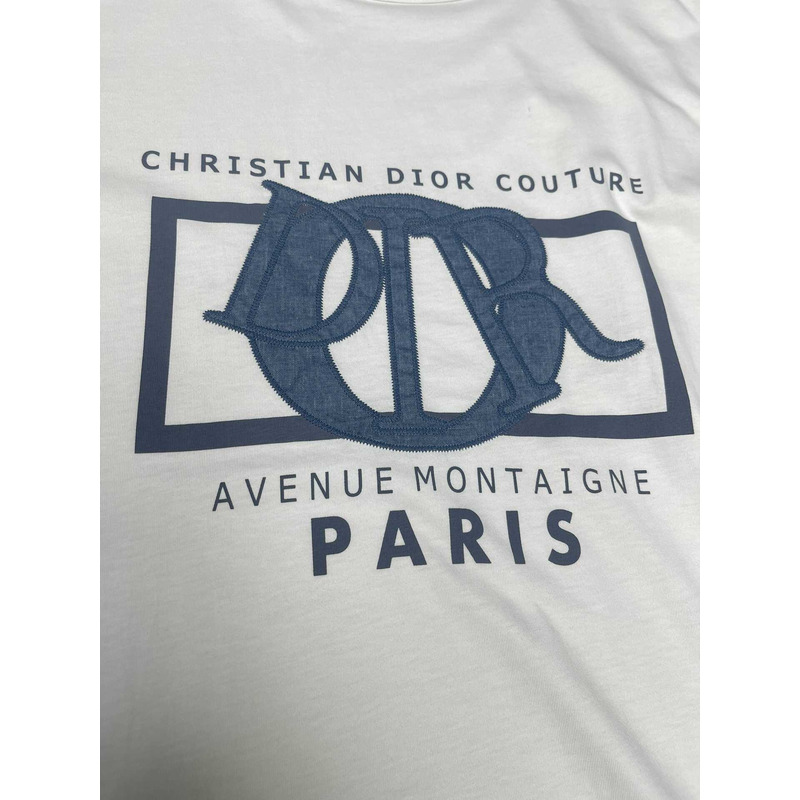 D*or relaxed-fit t-shirt white cotton jersey