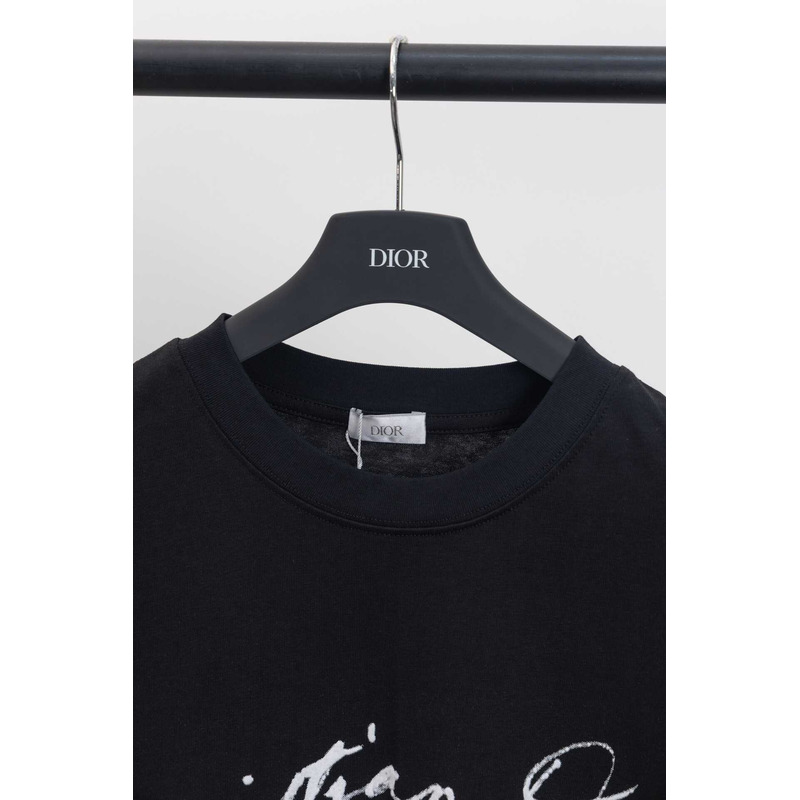 D*or handwritten ch**an D*or relaxed-fit t-shirt black cotton jersey
