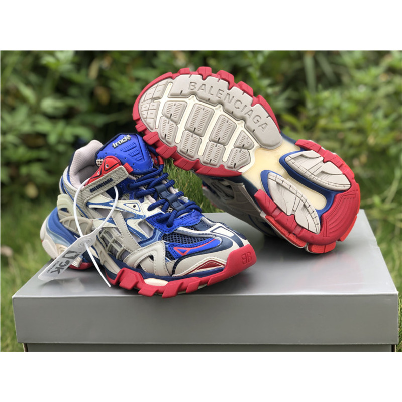 Ba*len*cia*ga 4.0 gray color blue sneakers men women