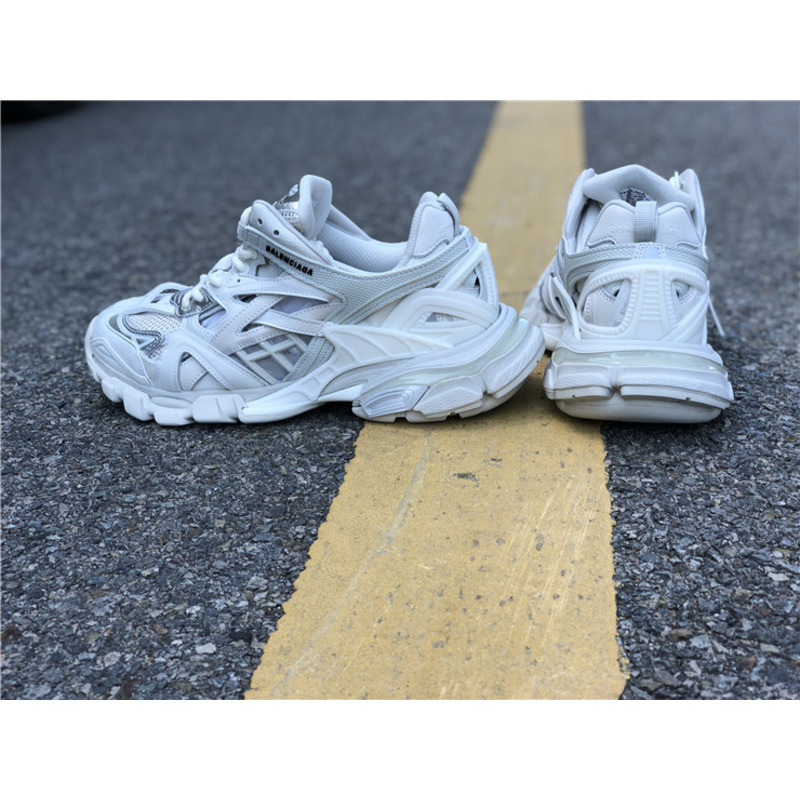 Ba*len*cia*ga 4.0 white gray sneakers men women
