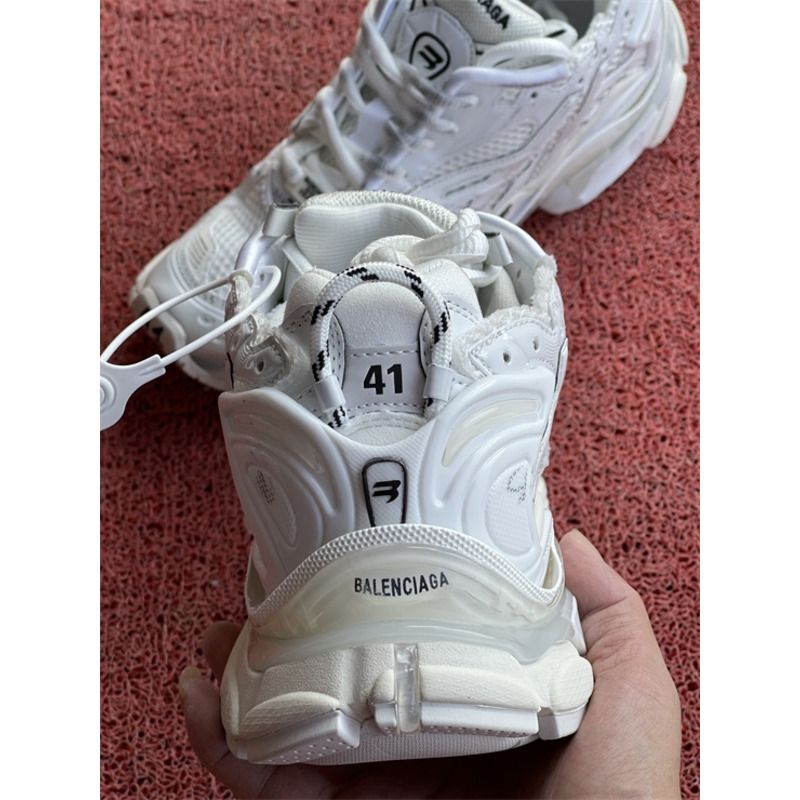 Ba*len*cia*ga tess s.gomma pure white w3ra9 9000 sneakers men women