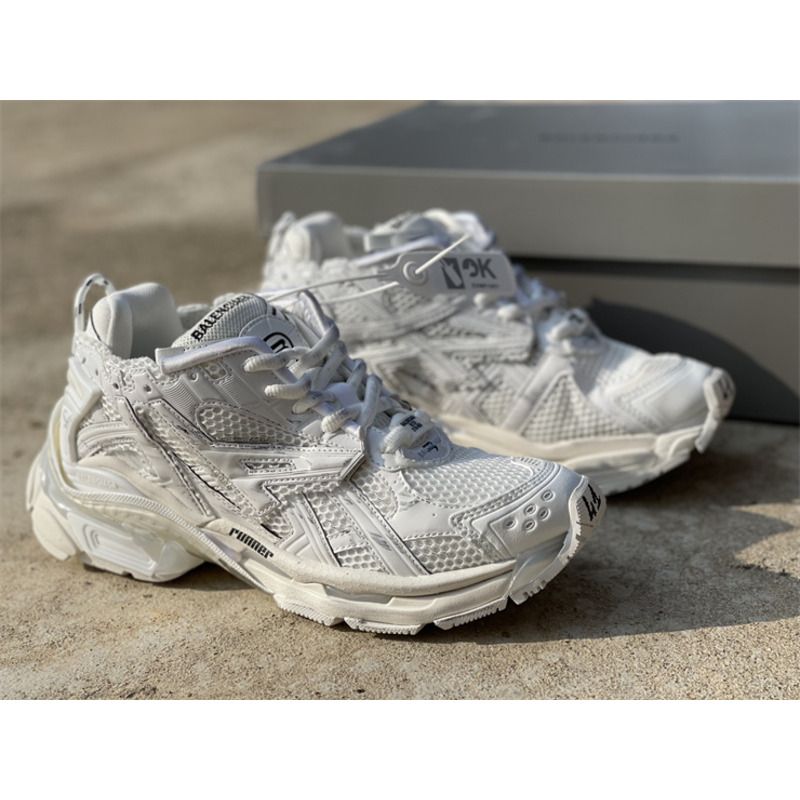 Ba*len*cia*ga tess s.gomma pure white w3ra9 9000 sneakers men women