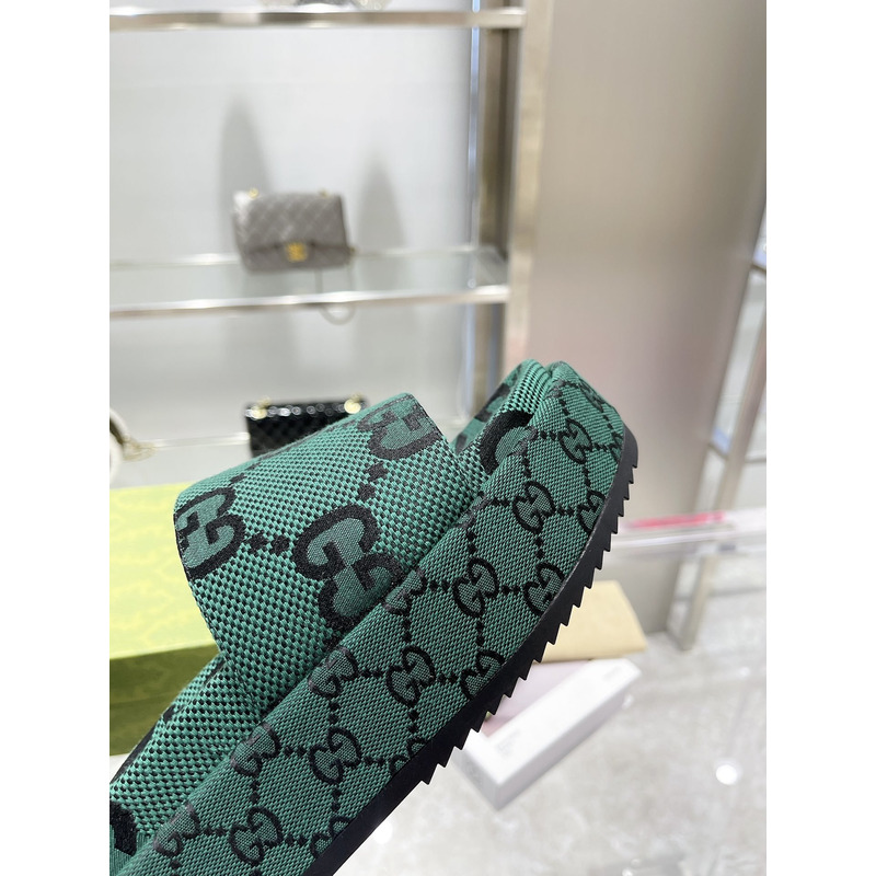 g*u*i angelina gg S*p*e platform slide green