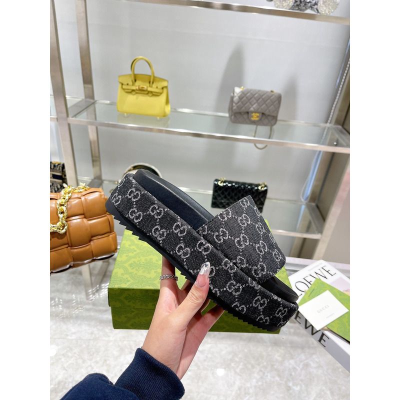 g*u*i angelina gg S*p*e platform slide black