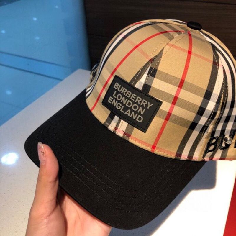 B**rry monogram motif icon stripe baseball cap