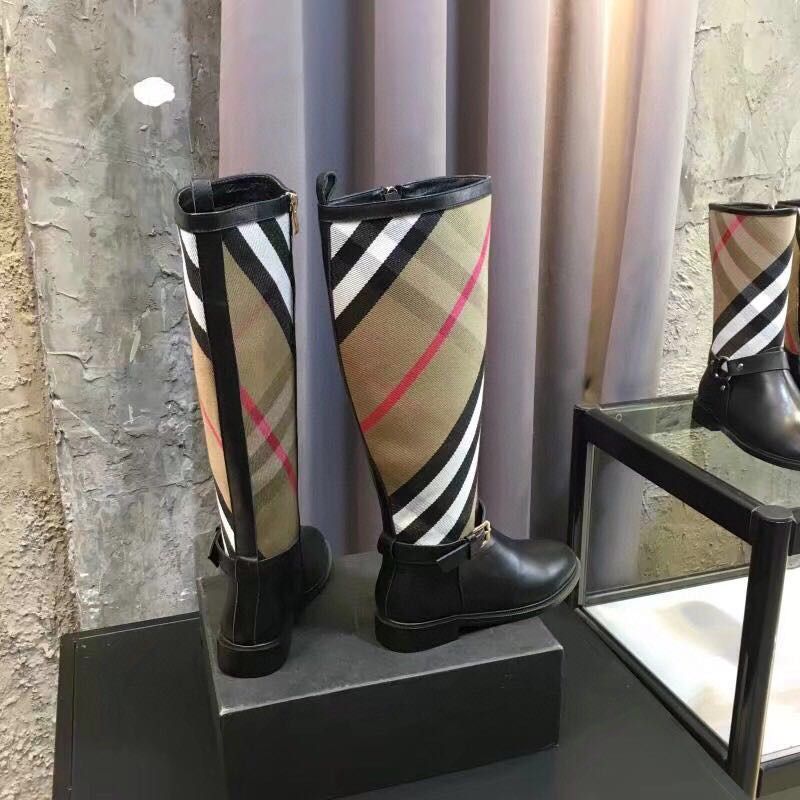B**rry house check rubber rain boots