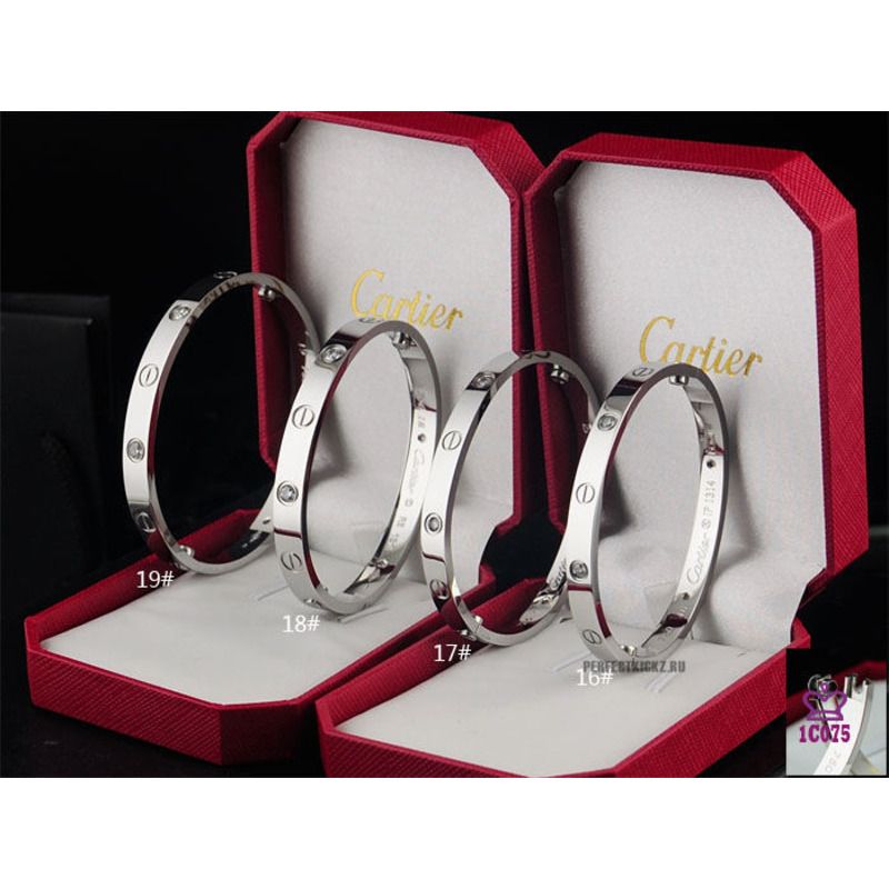 cartier classic love silver bracelet with Di*m*nds