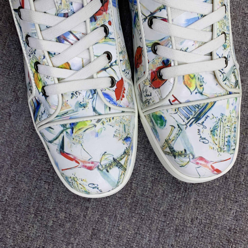 ch**an louboutin S*per perfect l**is junior high-top trainers