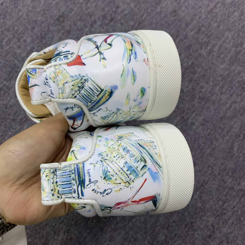 ch**an louboutin S*per perfect l**is junior spikes trainers