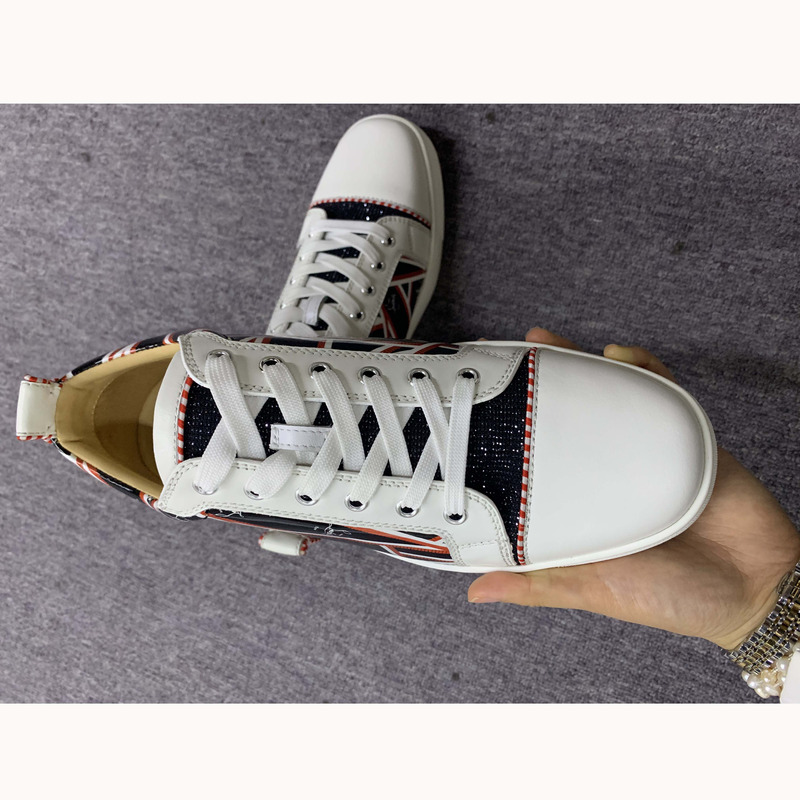 ch**an louboutin S*per perfect l**is junior low-top trainers