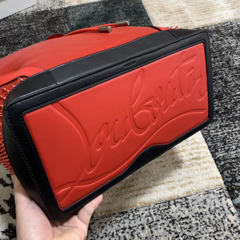 Ch**an louboutin red backpack