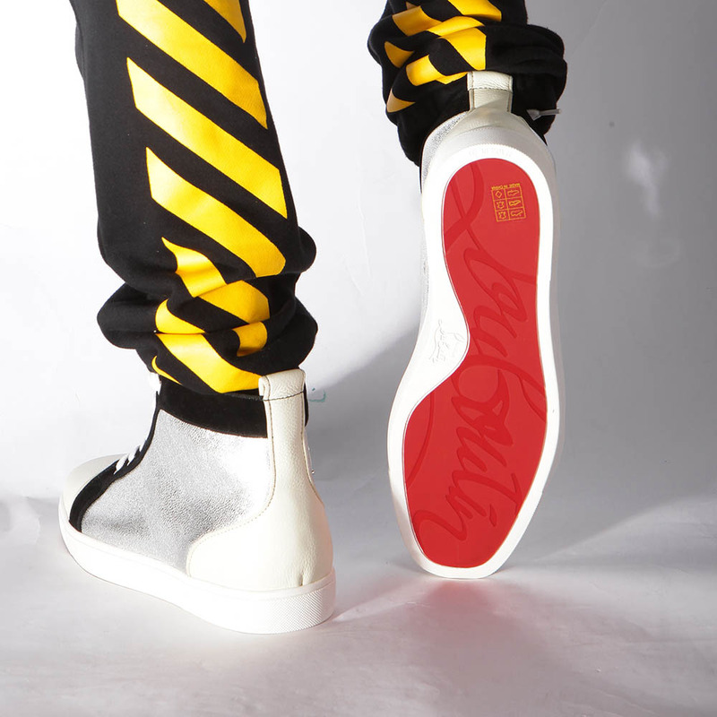 [made  to order] ch**an louboutin S*per perfect l**is orlato flat jumbo high-top sneaker