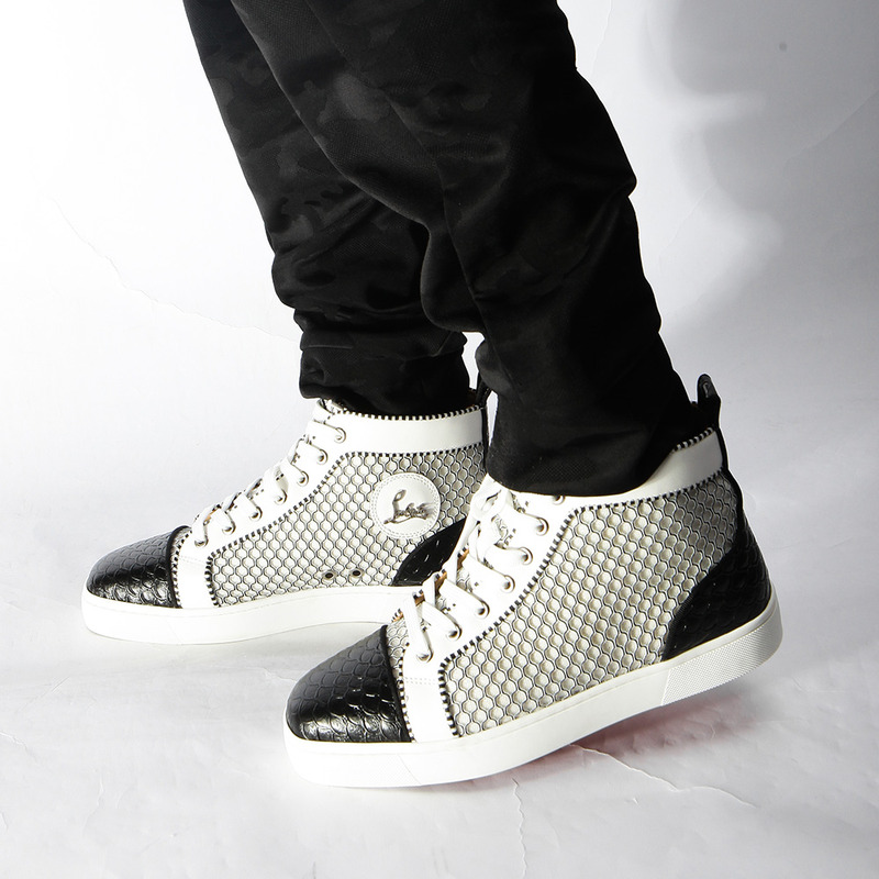 [made  to order] ch**an louboutin S*per perfect l**is orlato nappa black white sneakers