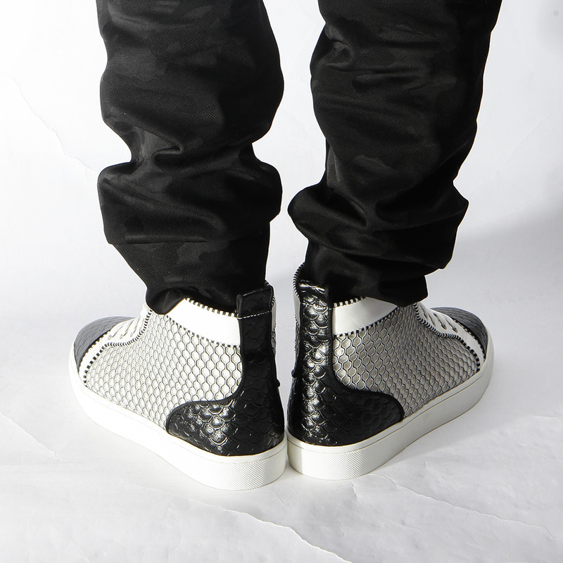 [made  to order] ch**an louboutin S*per perfect l**is orlato nappa black white sneakers