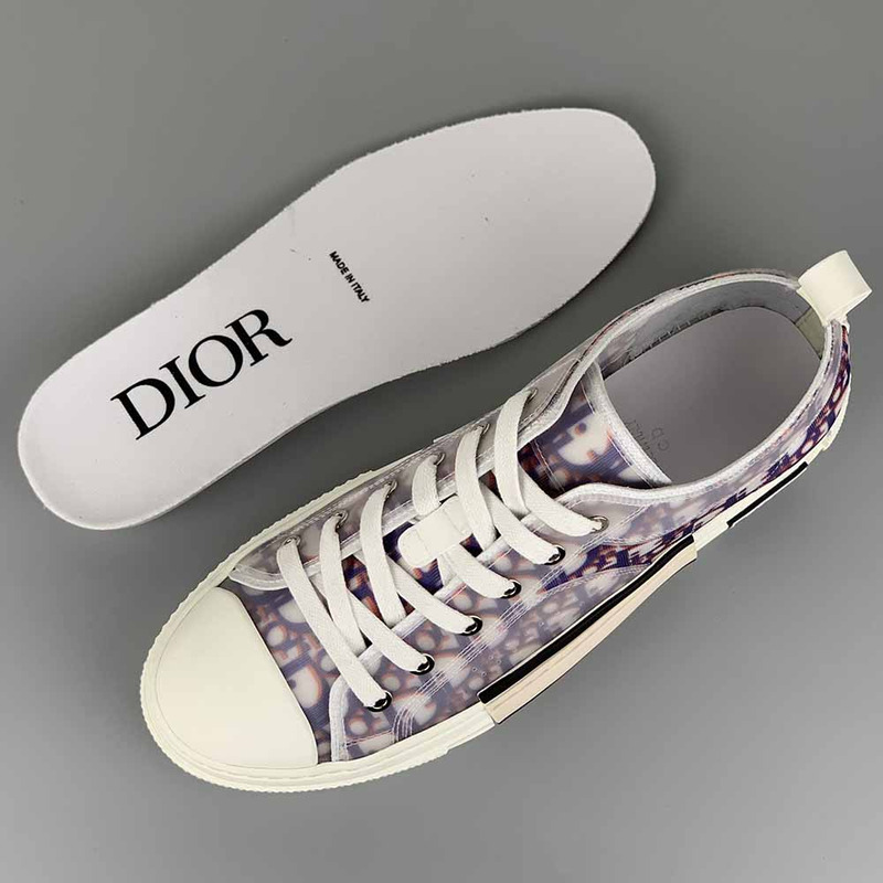 D*or b23 low-top sneakers in purple and red D*or oblique