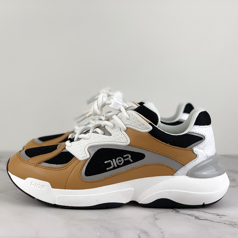 D*or "b24" multicolored reflective calfskin sneakers