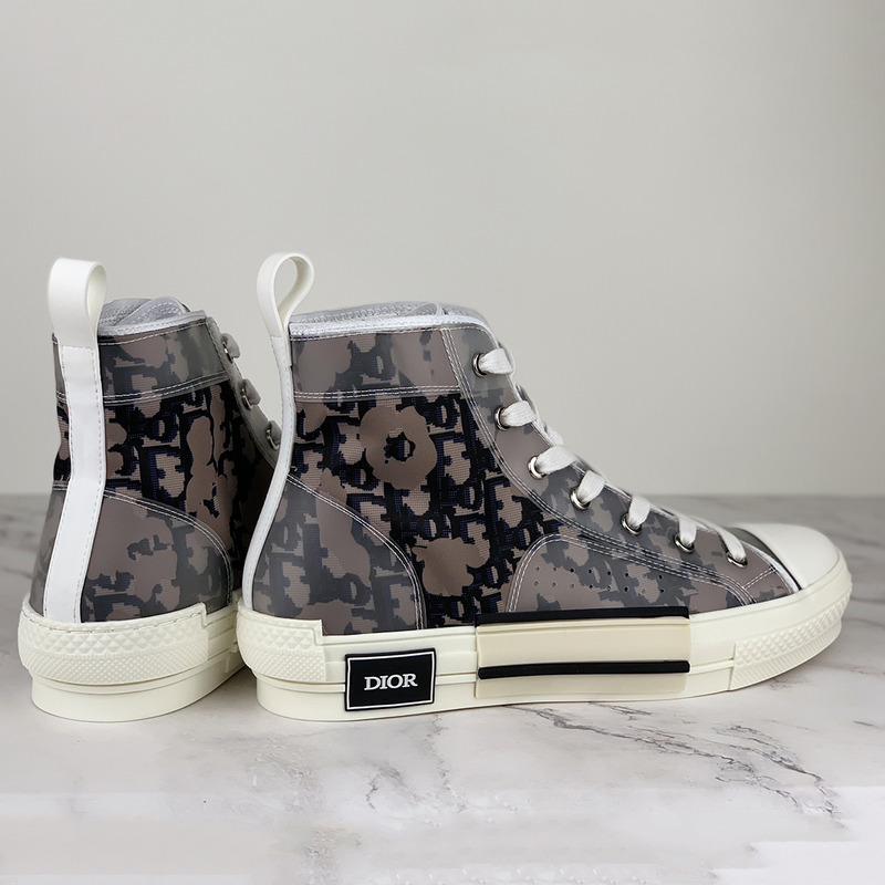 D*or "b23" high top black safari D*or oblique sneaker
