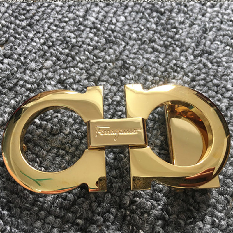 Ferragamo belt Small Gold buckle Red Black