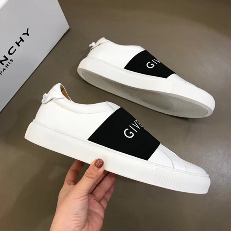 Givenchy Paris Strap Sneakers in Leather