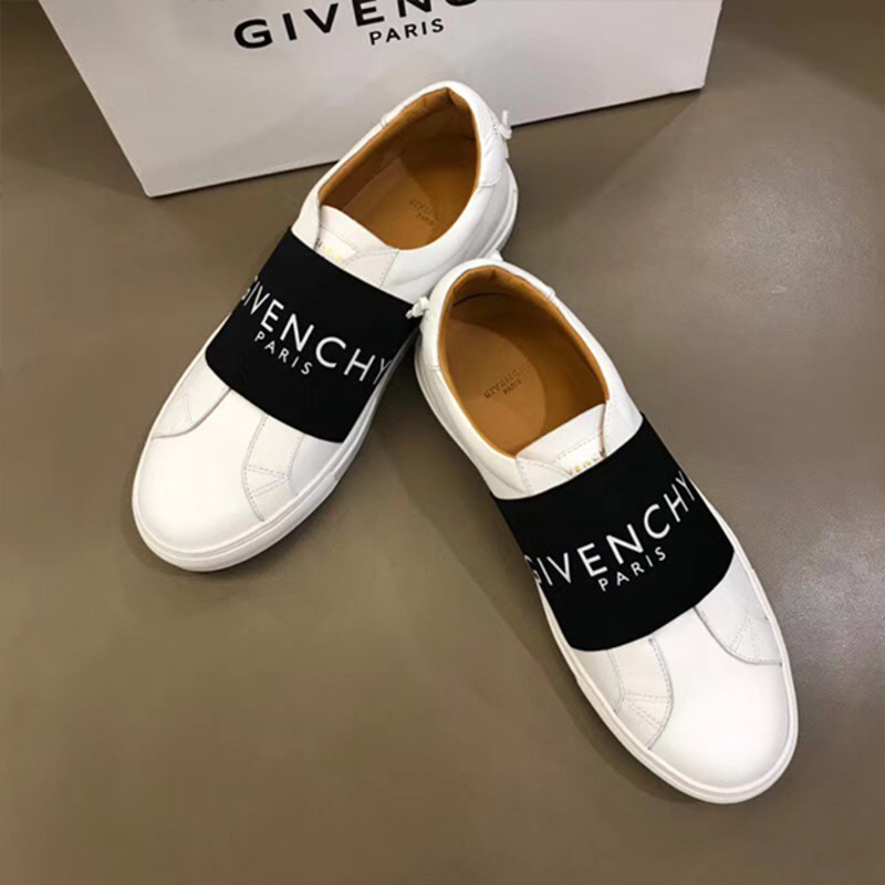 Givenchy Paris Strap Sneakers in Leather