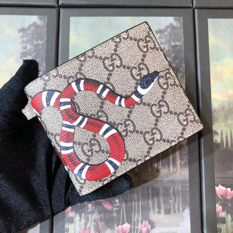 g*u*i kingsnake print gg S*p*e wallet