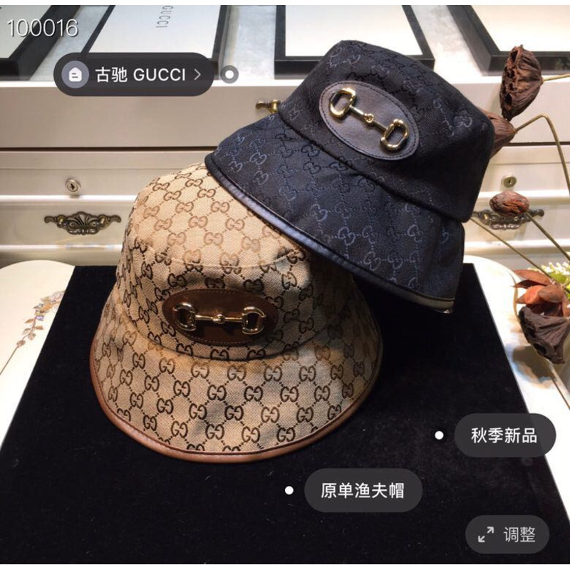 G*u*i canvas bucket hat
