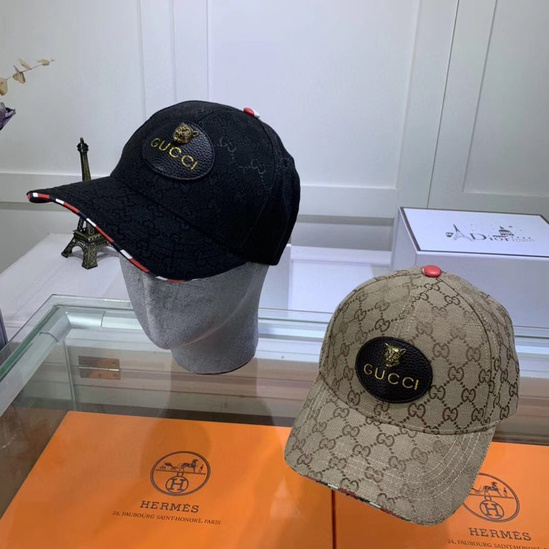 G*u*i canvas baseball hat in khaki