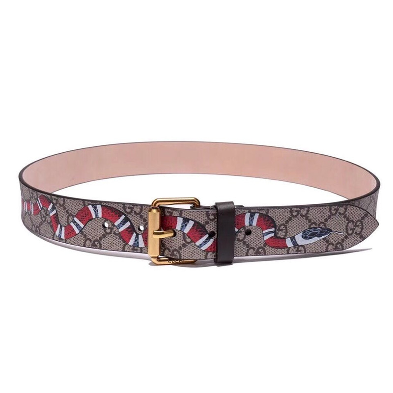 g*u*i S*p*e belt with kingsnake print