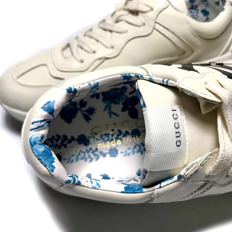 G*u*i rhyton logo leather sneaker(white)