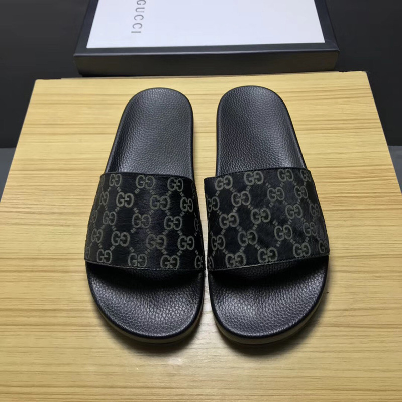 G*u*i signature slide sandal(black)