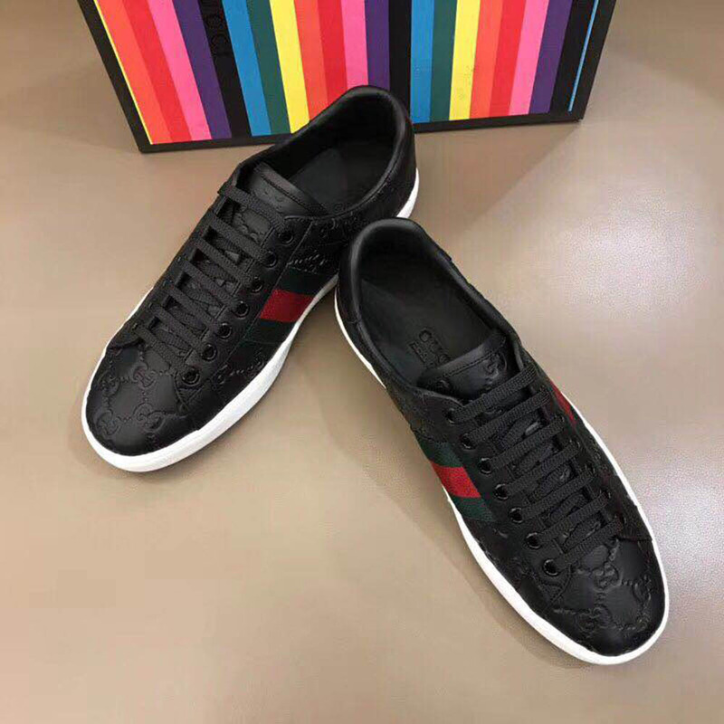 G*u*i signature web sneaker(black)