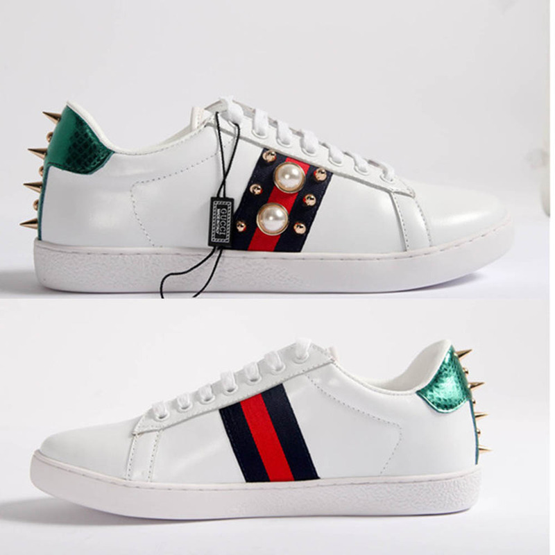G*u*i pearl white sneakers