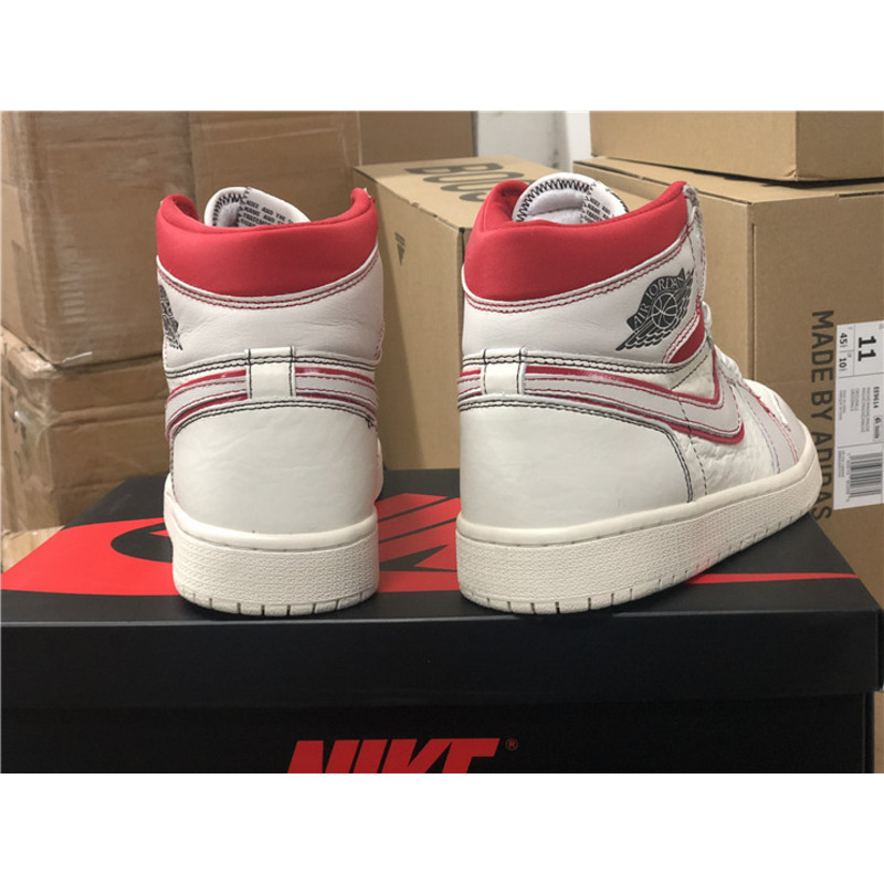 Air Jordan 1 Retro High OG"Sail Red"Sneakers Men Women
